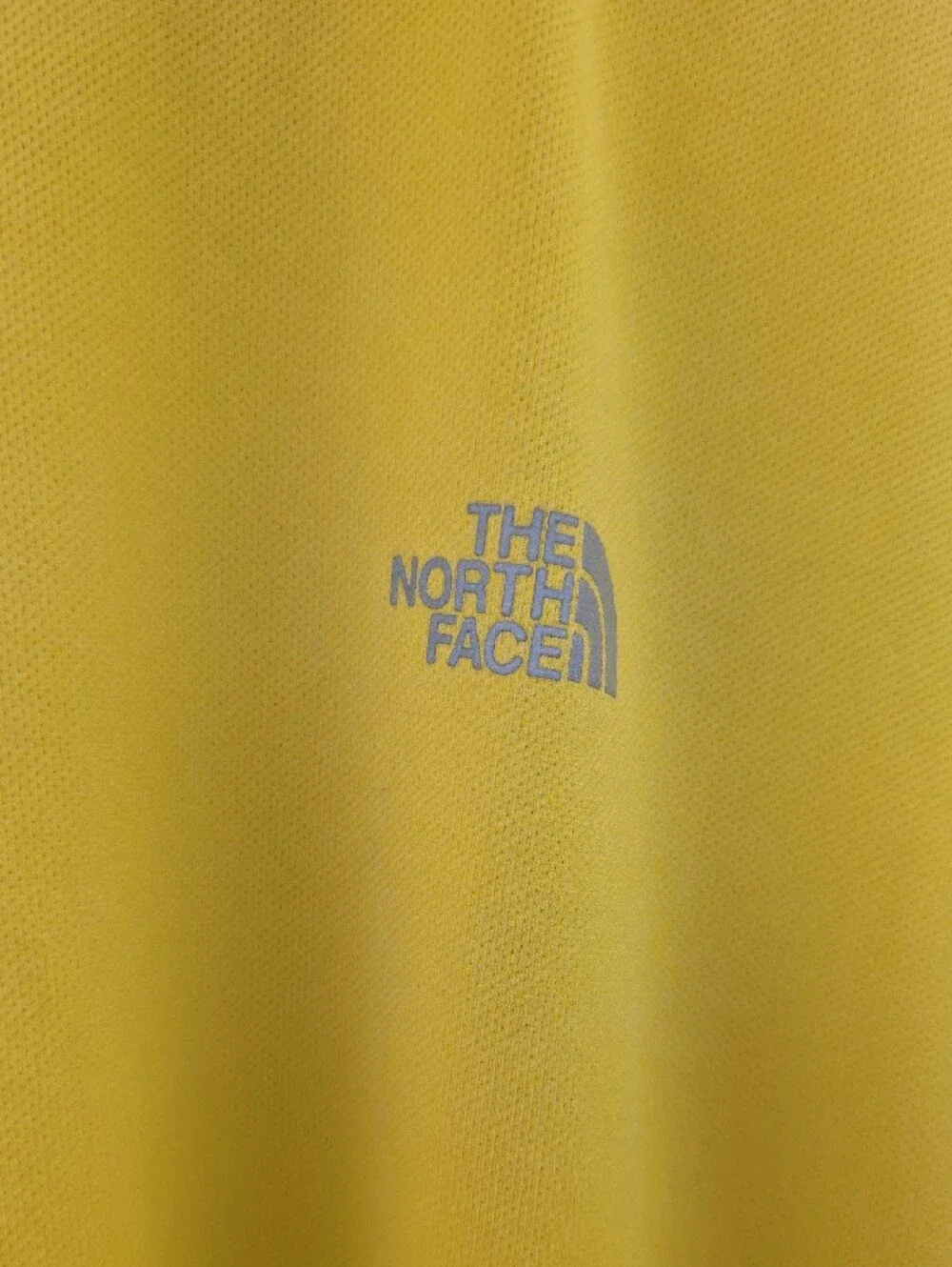 The North Face FlashDry Men's Large Yellow Gray Short Sleeve Performance Shirt